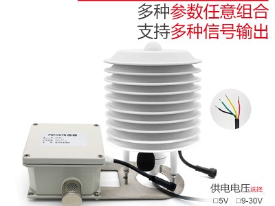 小型气象站百叶箱温湿度传感器大气压风速风向光照CO2环境监测图2