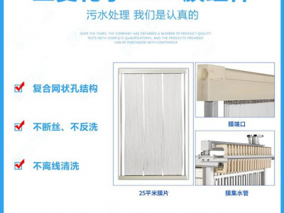 三菱mbr膜元件 浸没式PVDF膜组件垃圾渗滤液过滤膜图2